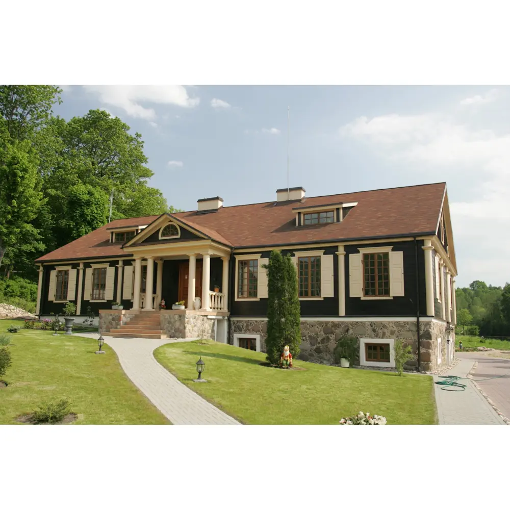 Черепица гибкая Mida Трио Антик коричневый 3 м² ТЕХНОНИКОЛЬ STLM-2096526 - Вид №5