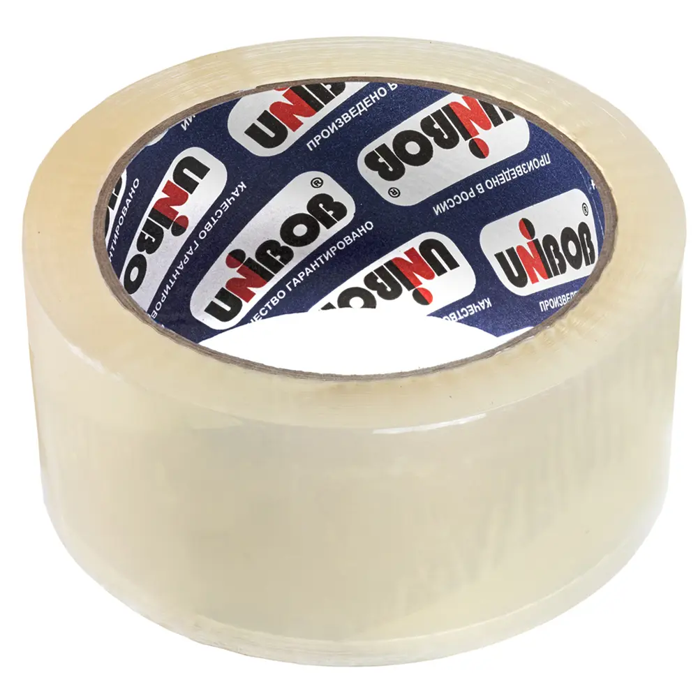 Лента клейкая упаковочная Unibob 600, 48 мм х 66 м, цвет прозрачный STLM-2189602