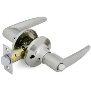 Ручка-защёлка 3502 SN BK, с фиксатором, цвет никель