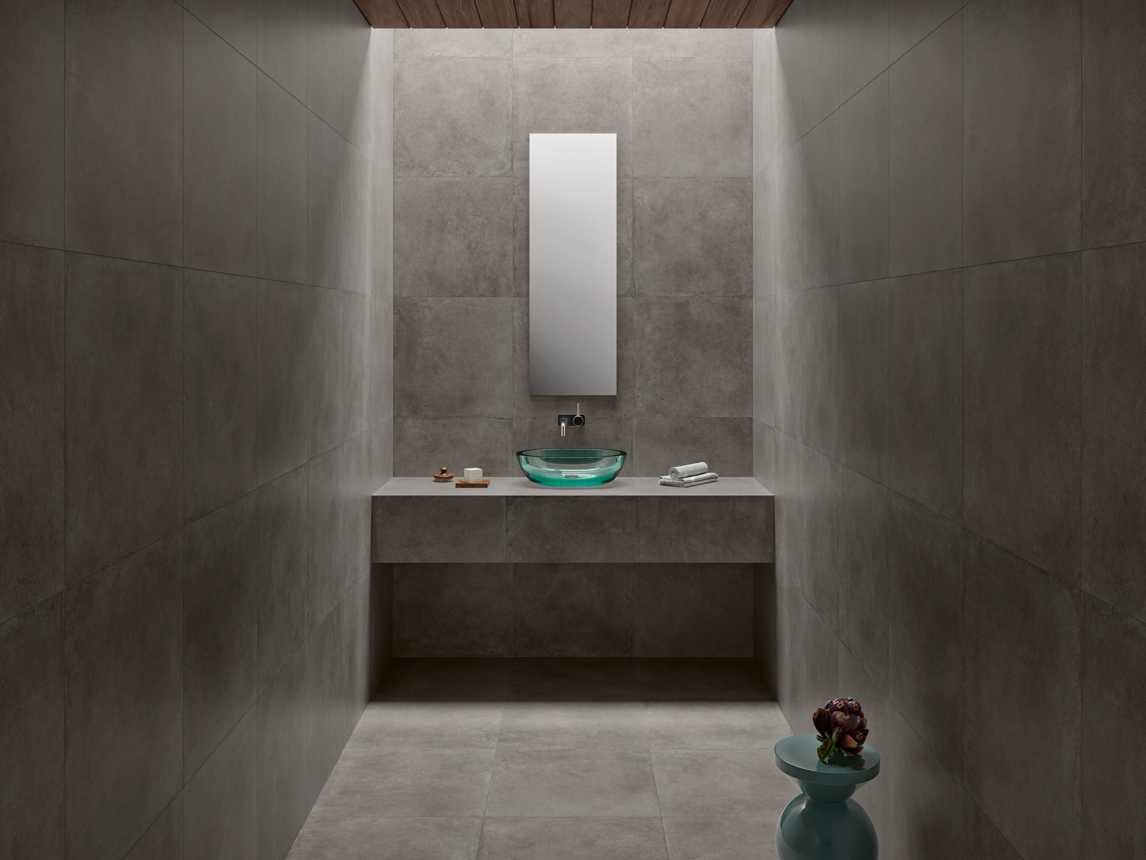 Пол / покрытие для внутреннего и наружного применения с эффектом цемента Revigrés ARCH-00118052