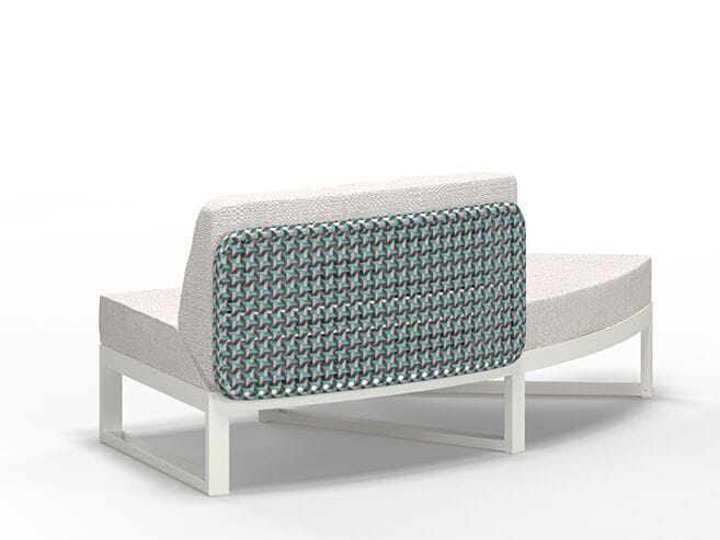 Тканевый изогнутый модульный садовый диван MAMAGREEN Munia ARCH-00118904 - Вид №1