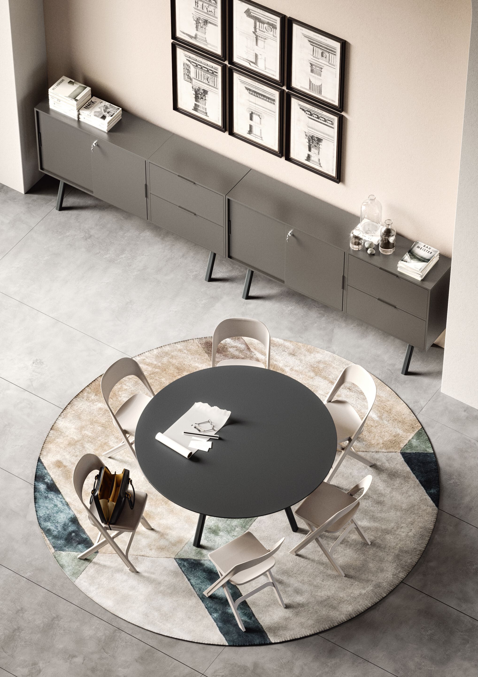 Круглый стол из ламината или Compactop® GABER Surfy 2027 ARCH-00095941 - Вид №3