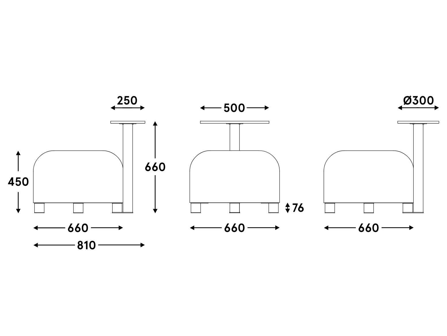 Круглый пуф из ткани MDD DOTS ARCH-00020698 - Вид №5