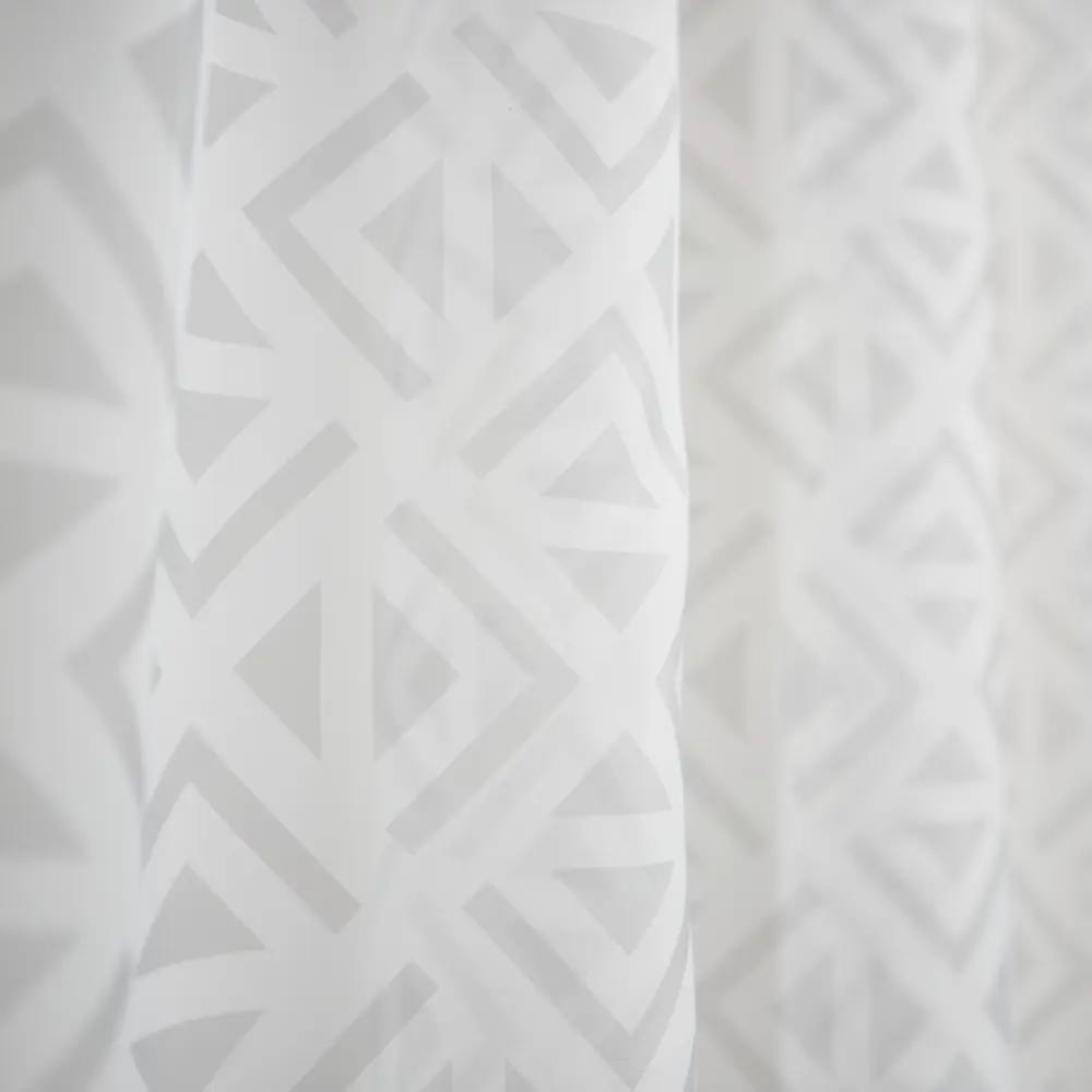 Тюль на ленте Треугольники 300x280 см цвет серый WITERRA STLM-2148250 - Вид №2