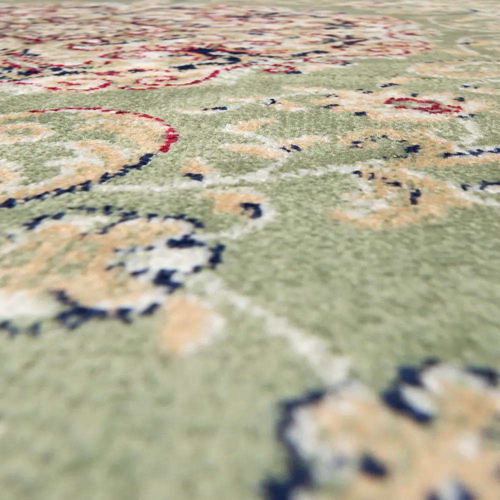 Ковер вискоза Isphahan 77919I 65x135 см цвет зеленый DEVOS-CABY STLM-2134643 - Вид №3