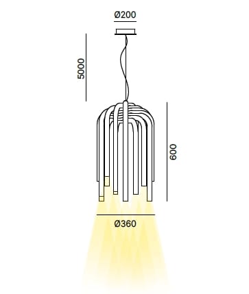 Алюминиевый светодиодный подвесной светильник Quadrifoglio Group Дизайнерское освещение ARCH-00036453 - Вид №8