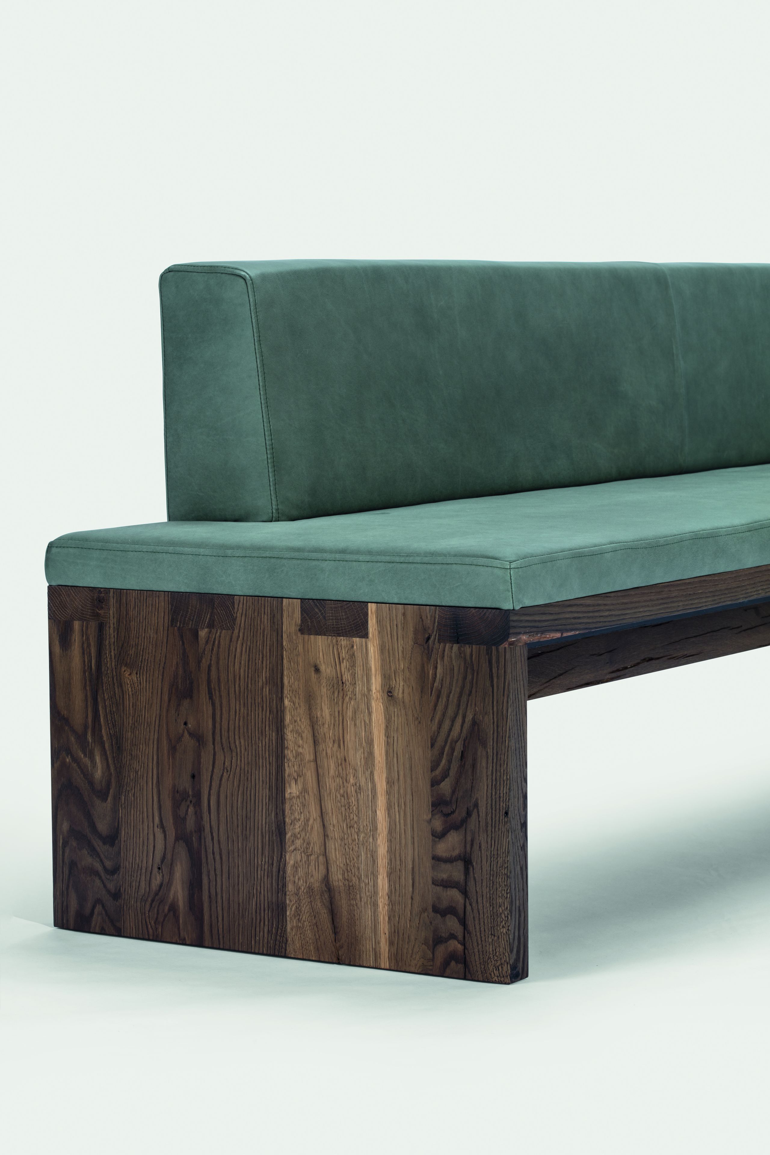 Деревянная мягкая скамейка со спинкой JANUA SC 02 ARCH-00075764 - Вид №13