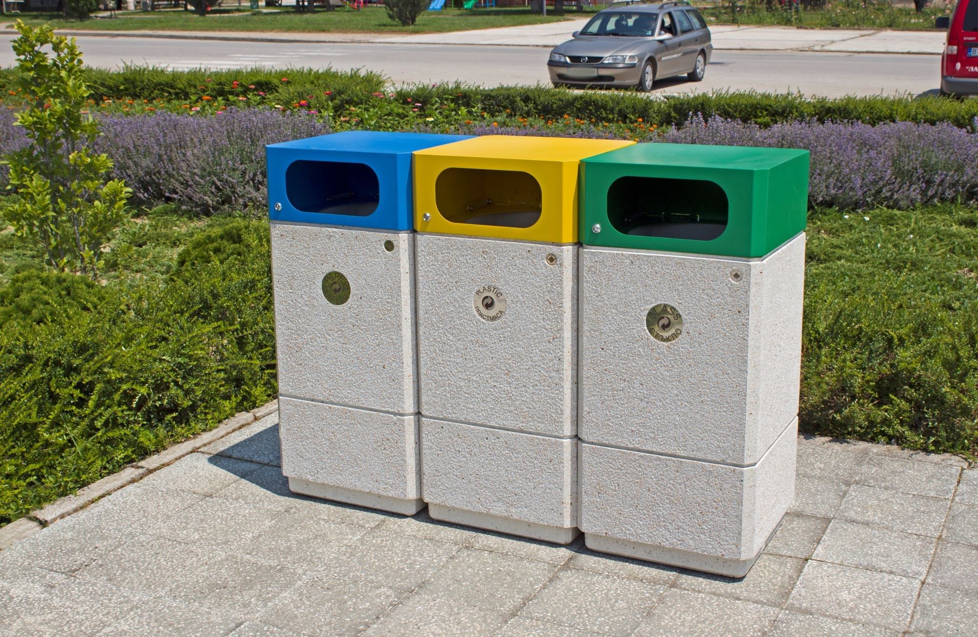 Наружные бетонные стойки для мусора для утилизации отходов ENCHO ENCHEV - ETE 215/216R ARCH-00137152 - Вид №2