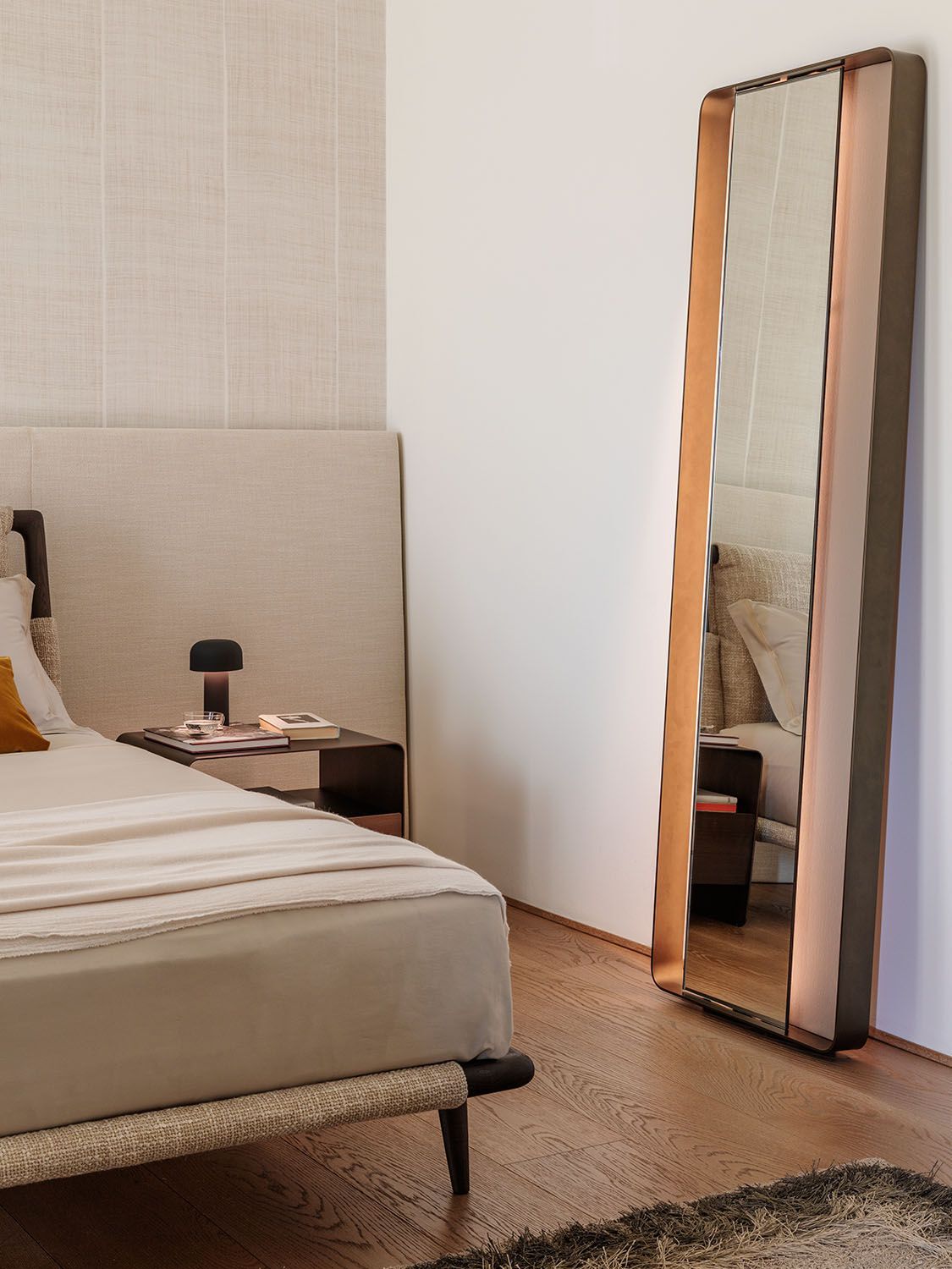 Прямоугольное напольное зеркало со встроенным освещением Natevo BAMBOO ARCH-00149825 - Вид №8