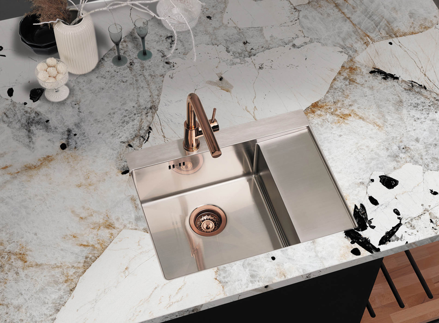 Столешницы для кухни - Люкс стоун LIGRON LIST416 2450 - Вид №20