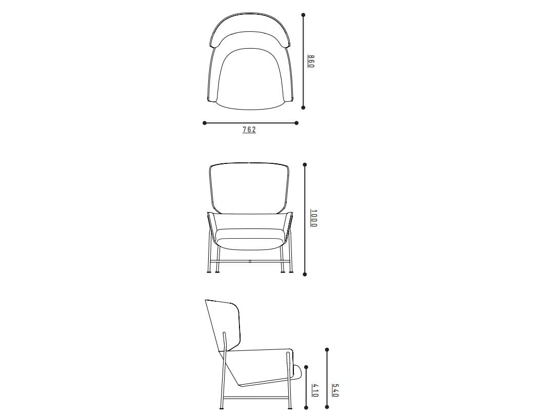 Кресло с высокой спинкой SP01 Caristo ARCH-00113661 - Вид №8