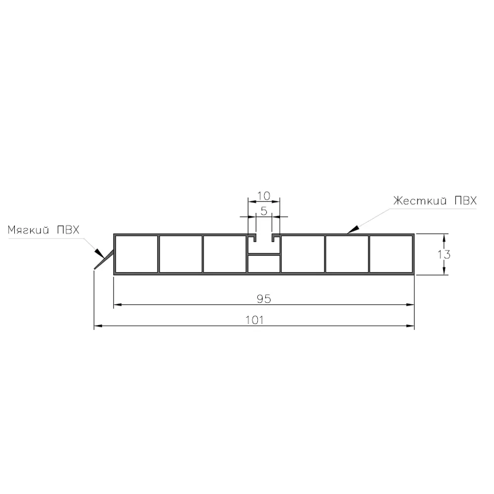 Santreyd Цоколь для кухни Delinia 240x9.5 см серый ПВХ 82379690 STLM-0025891 - Вид №6