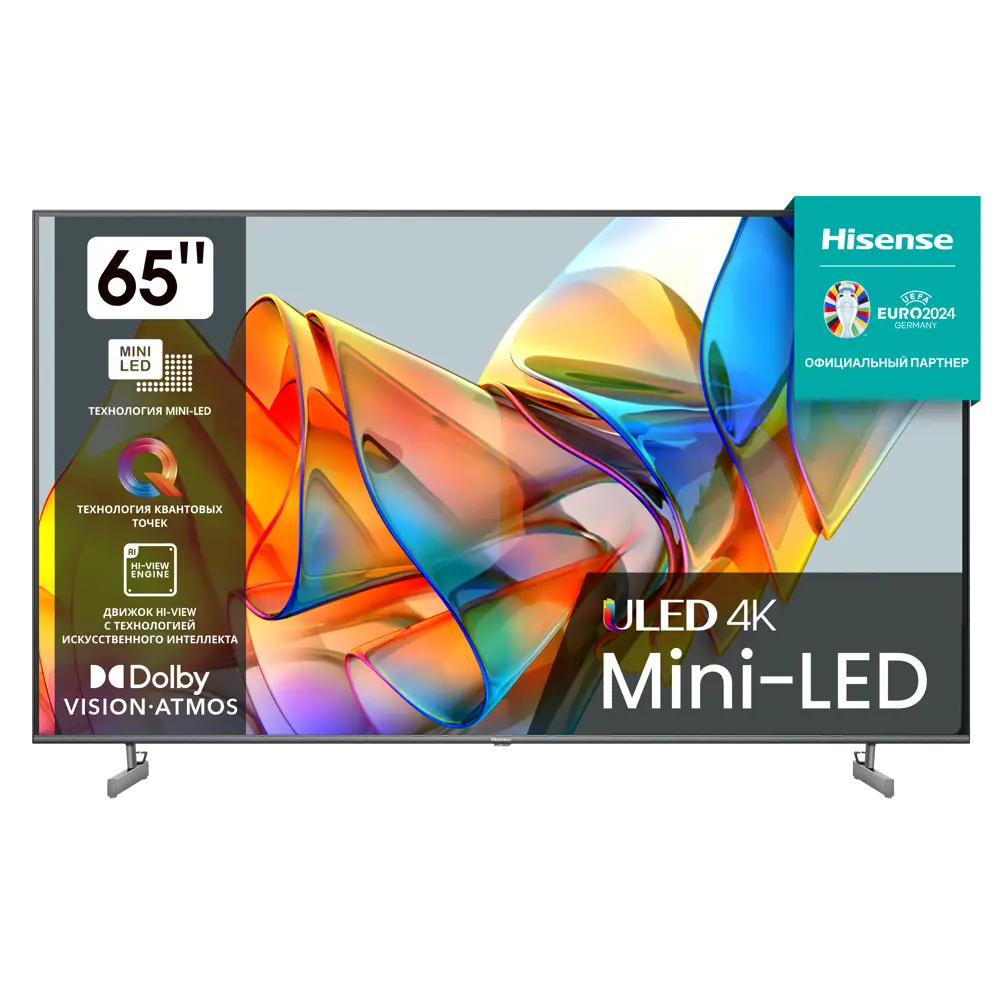 Телевизор Hisense 65U6KQ MiniLED 4K Smart 65" 164 см цвет черный