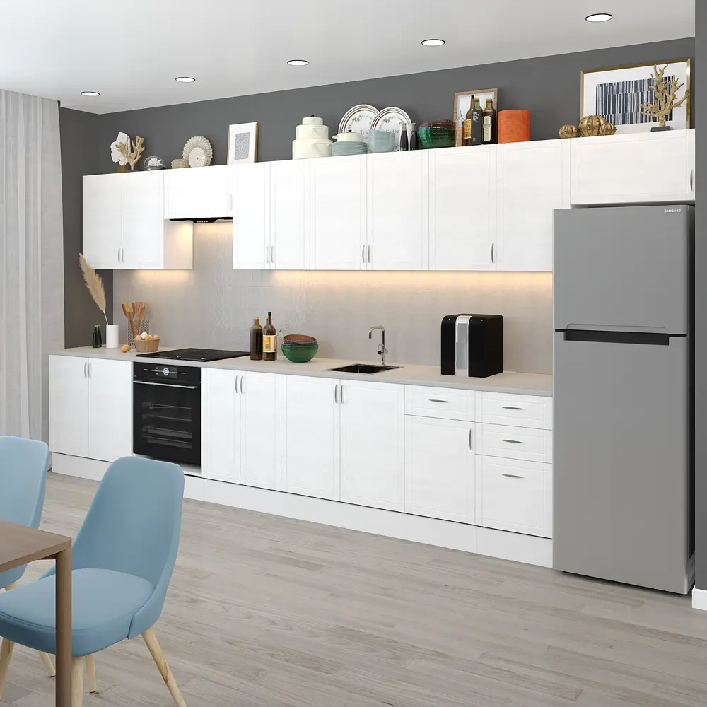 DELINIA Напольный кухонный шкаф Агидель белый 80х82.5х58 см 86586495 STLM-0860170 - Вид №5