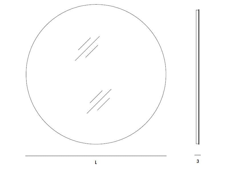 Круглое зеркало со встроенным настенным освещением Sovet Italia BOSTON ARCH-00101735 - Вид №2