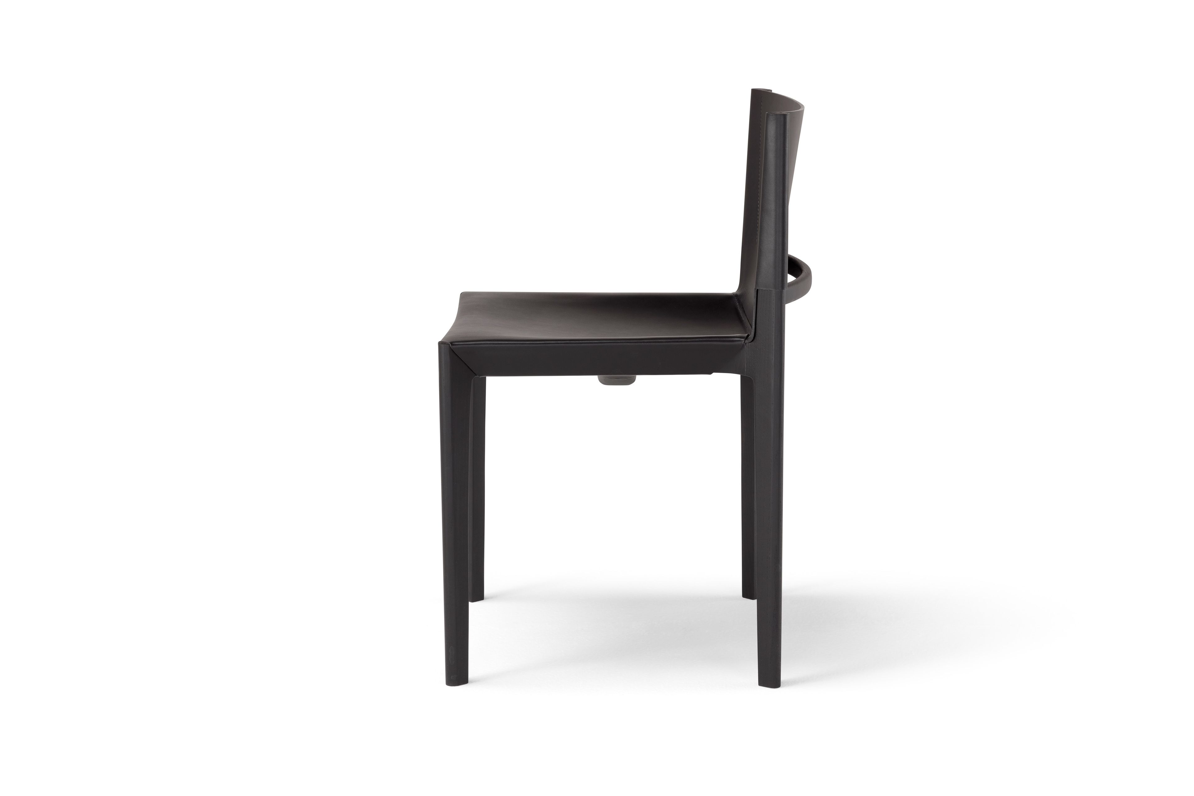 Стул из кожи и дерева Amura Stilt ARCH-00067343 - Вид №8