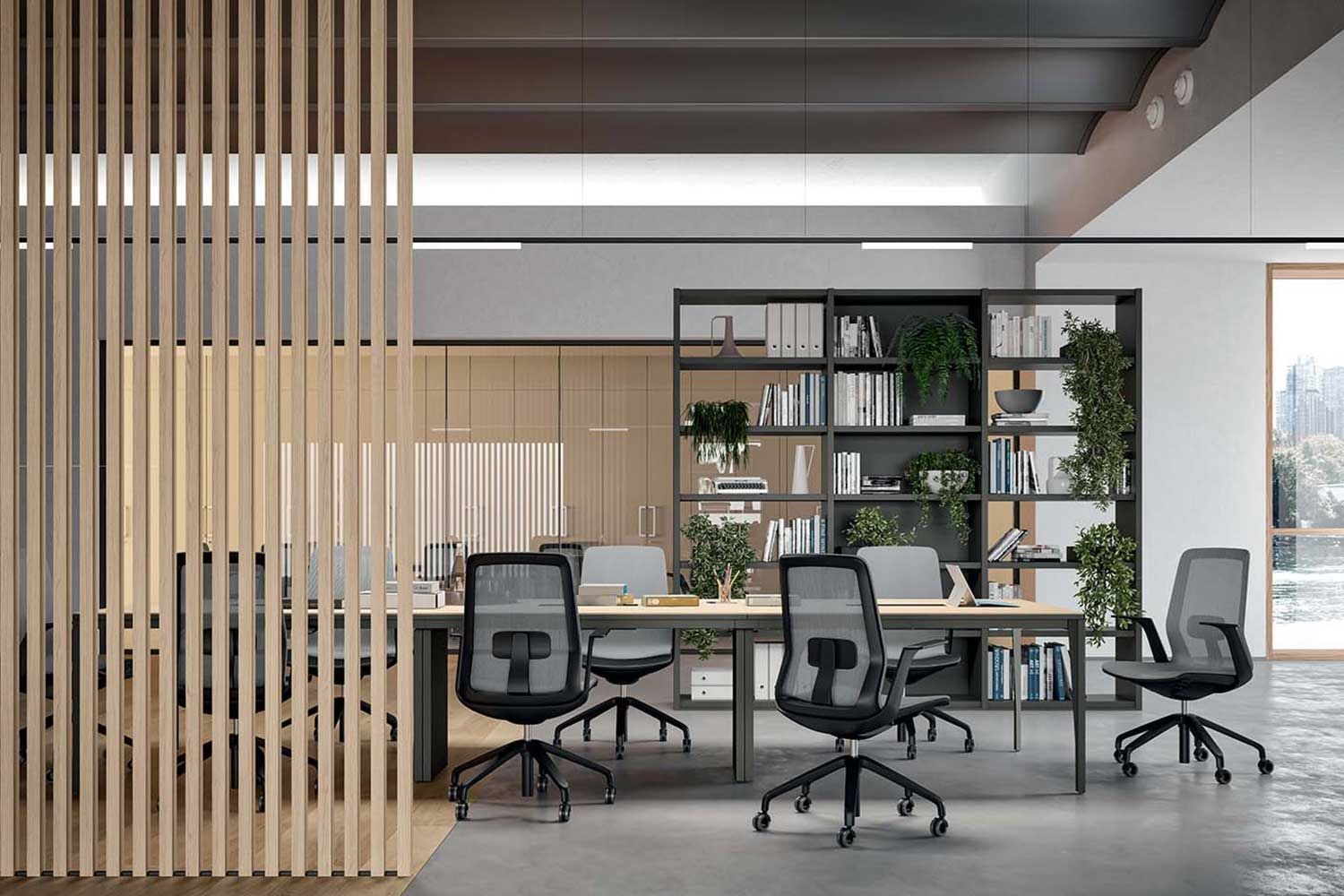 Вращающееся офисное кресло с колесами Quadrifoglio Group дизайн-офис ARCH-00081549 - Вид №10