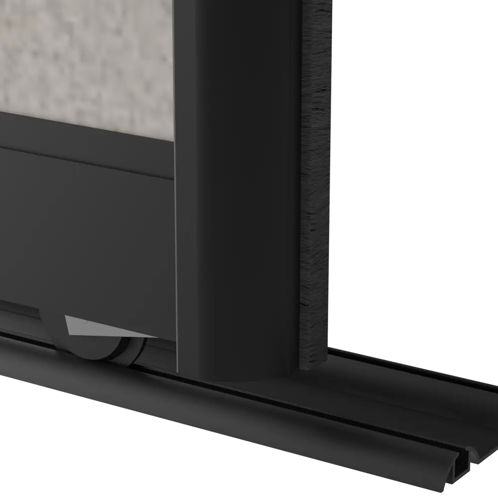 Дверь-купе KONSENSA 244.5x60.4 см МДФ цвет бетон профиль черный STLM-2164913 - Вид №5