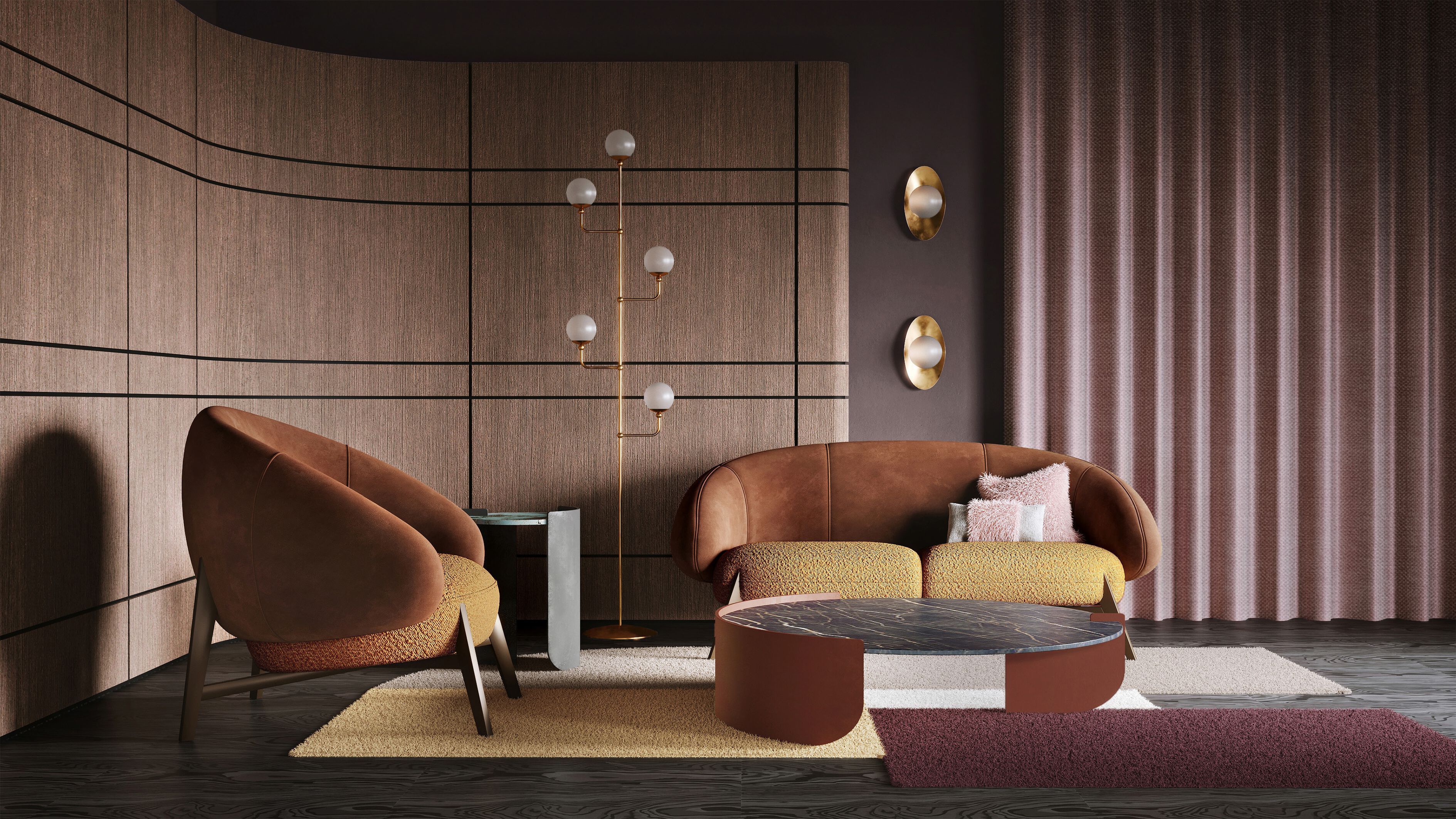 2-местный тканевый диван CASA +39 ENCORE Italia ARCH-00007098 - Вид №1