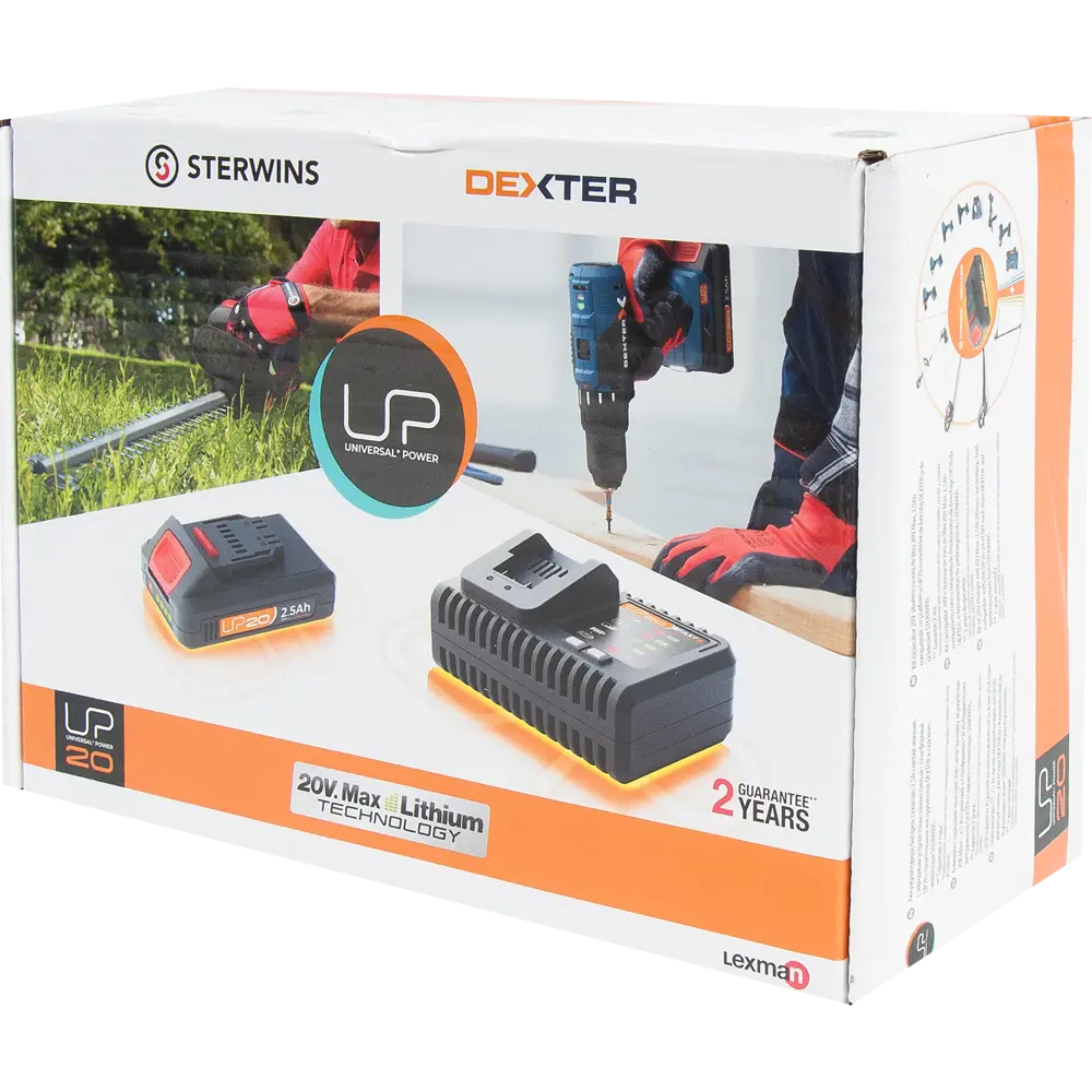 Аккумулятор Lexman, 2.5 Ач, 20 В с ЗУ STLM-2114219 - Вид №4