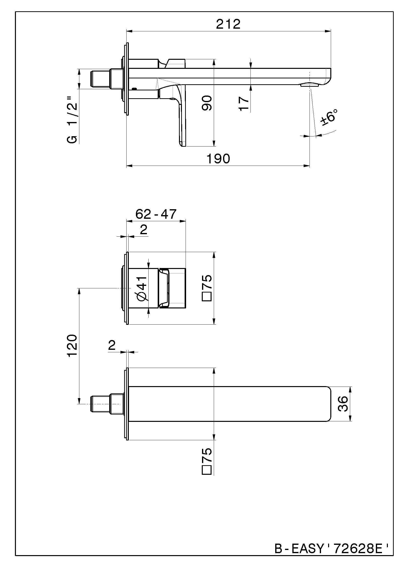 Смеситель для раковины без слива Newform B-EASY ARCH-00135957 - Вид №2