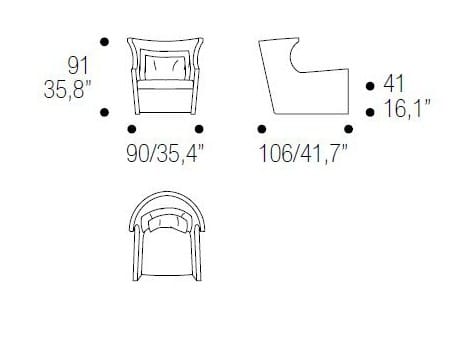 Кресло с подлокотниками ERBA ITALIA BALLA CON ME ARCH-00143028 - Вид №15
