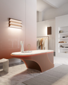 Металлический светодиодный настенный светильник