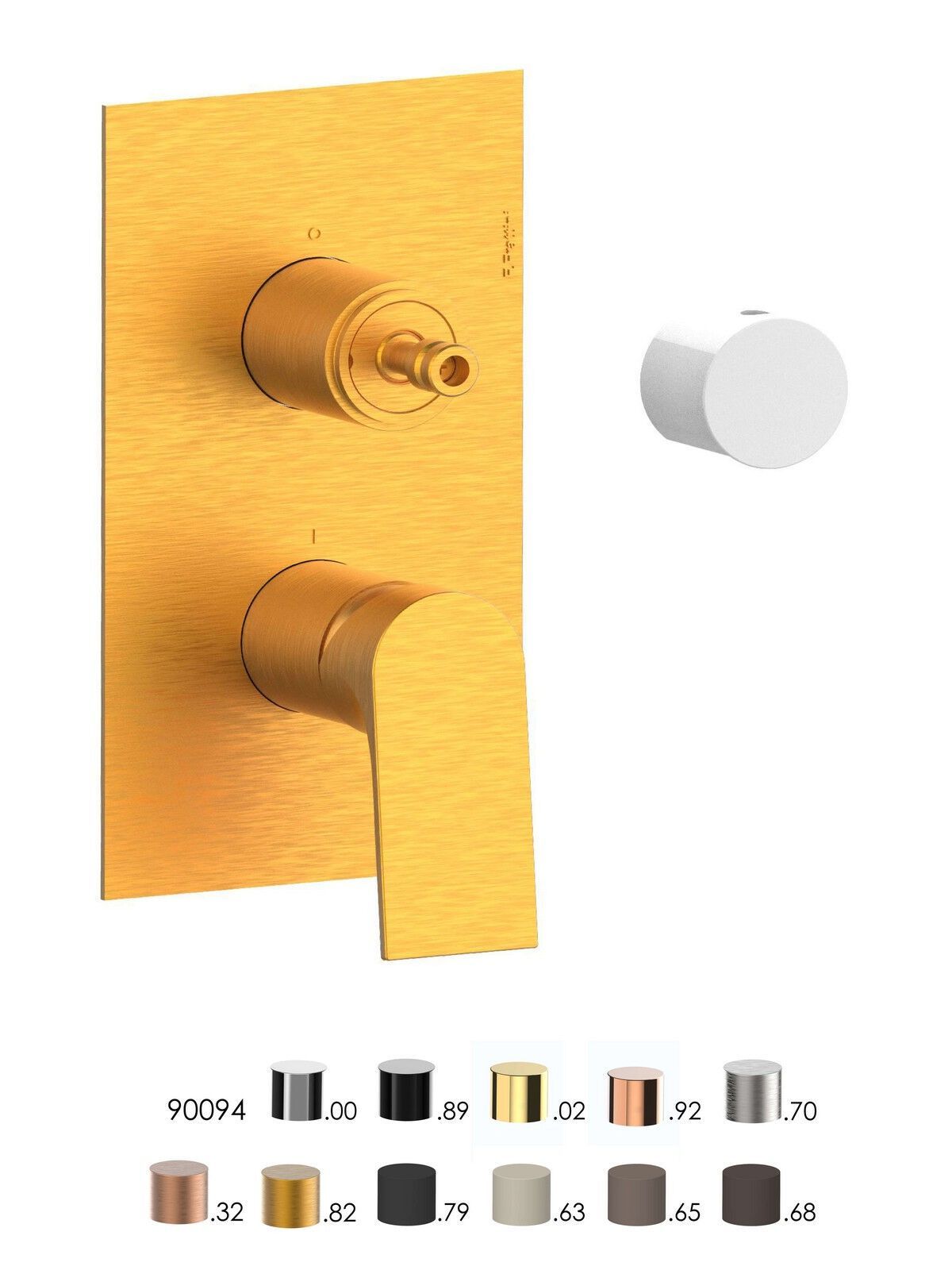 Однорычажный встраиваемый смеситель для душа с переключателем Rubinetterie Frattini Нарцисс ARCH-00114598 - Вид №7