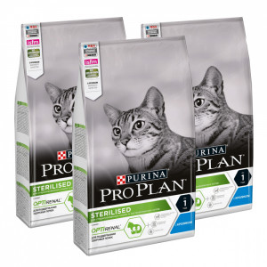 ПР0047269*3 Корм для кошек для стерилизованных и кастрированных, с кроликом, сух. 1,5 кг (упаковка - 3 шт) Pro Plan