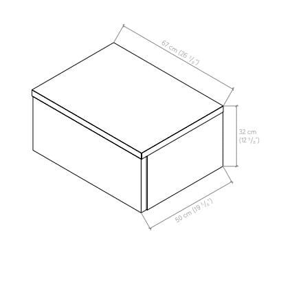 Подвесной одиночный умывальник с подвесным комодом Atlas Concorde Habitat Dialogo ARCH-00019182 - Вид №10