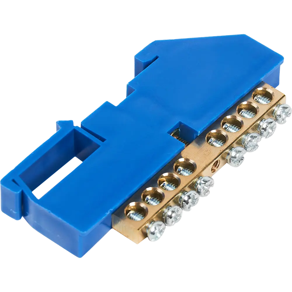 Шина N TDM Electric 6x9 мм 8 групп с изолятором на DIN-рейку STLM-2189120