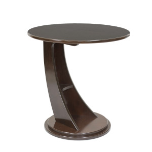 Приставной столик Акцент круг 60х60 см цвет коричневый ВИСАН