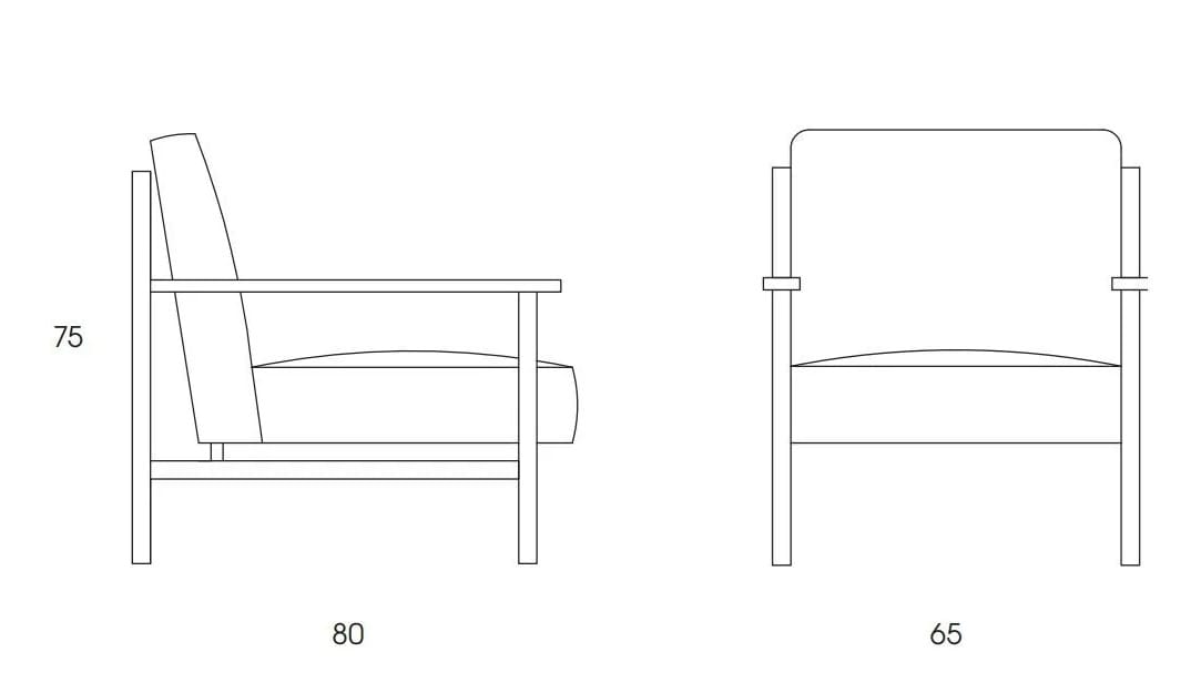 Кожаное кресло с подлокотниками mg12 ARCH-00032582 - Вид №13