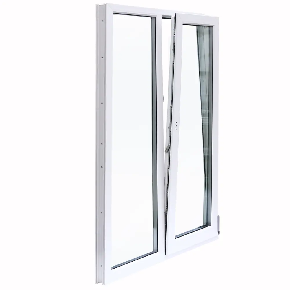 Окно пластиковое ПВХ VEKA двустворчатое 1160x1000 мм (ВхШ) однокамерный стеклопакет белый/белый STLM-2120523 - Вид №3