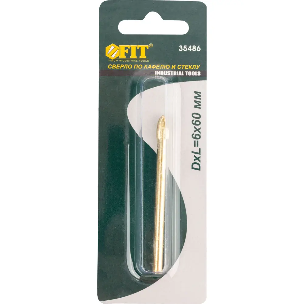 Сверло копьевидное по кафелю Fit 35486, 6 мм STLM-2049641