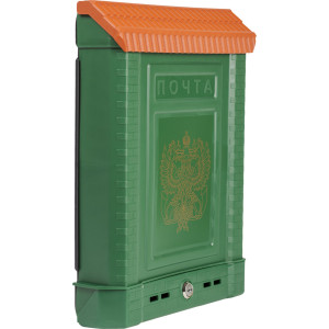 Ящик почтовый Премиум 20684 с замком, цвет зеленый БЕЗ БРЕНДА