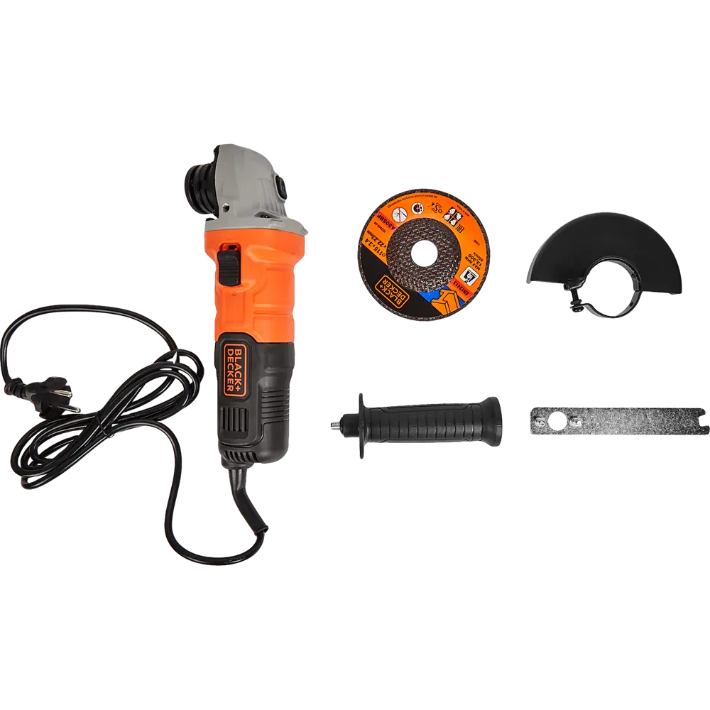 УШМ сетевая Black&Decker ADBEG115, 760 Вт, 115 мм BLACK + DECKER STLM-2143345 - Вид №4