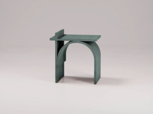 Прямоугольный бетонный журнальный столик