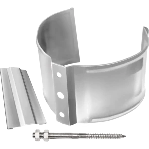 Крепление для трубы на кирпич 90 мм цвет сигнальный белый