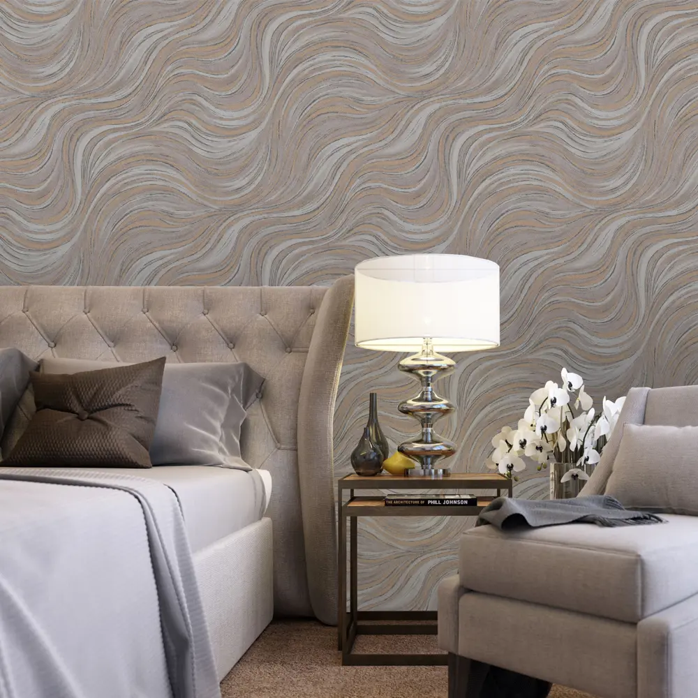 Обои флизелиновые Ornamy Norder темно-серые 1.06 м OR8027-23 STLM-2011407 - Вид №2