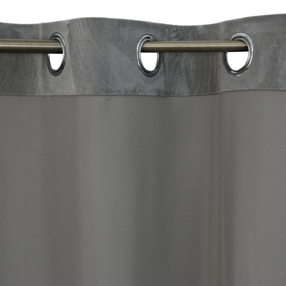 Штора на люверсах Lilou, 260х140 см, цвет светло-серый Atmosphera STLM-2212579 - Вид №4