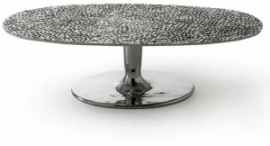 Gervasoni Овальный алюминиевый журнальный столик Next / spin