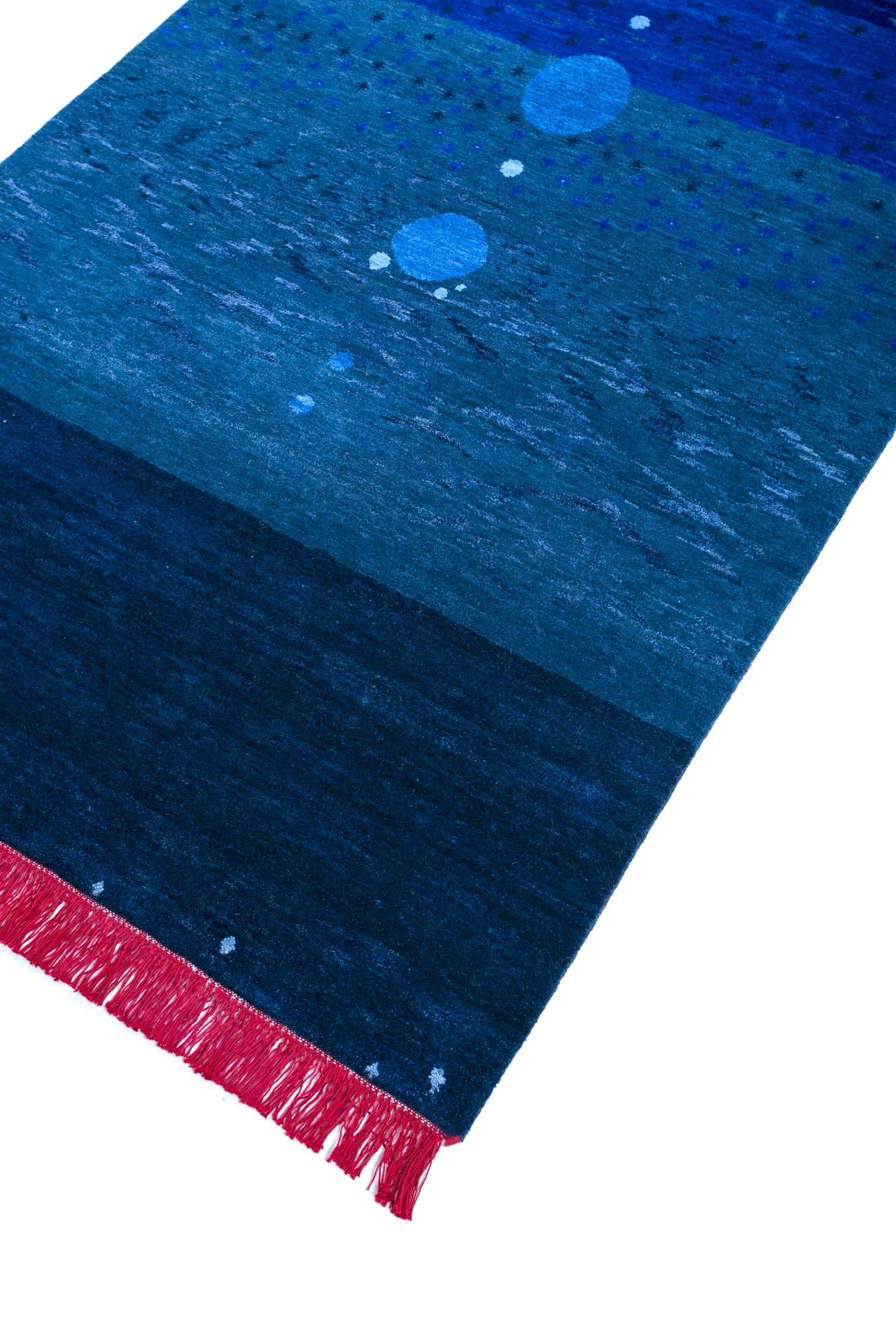 Шерстяной узор прямоугольный ковер ручной работы Jaipur Rugs Brahmaand-A Cosmic Affair ARCH-00152673 - Вид №2