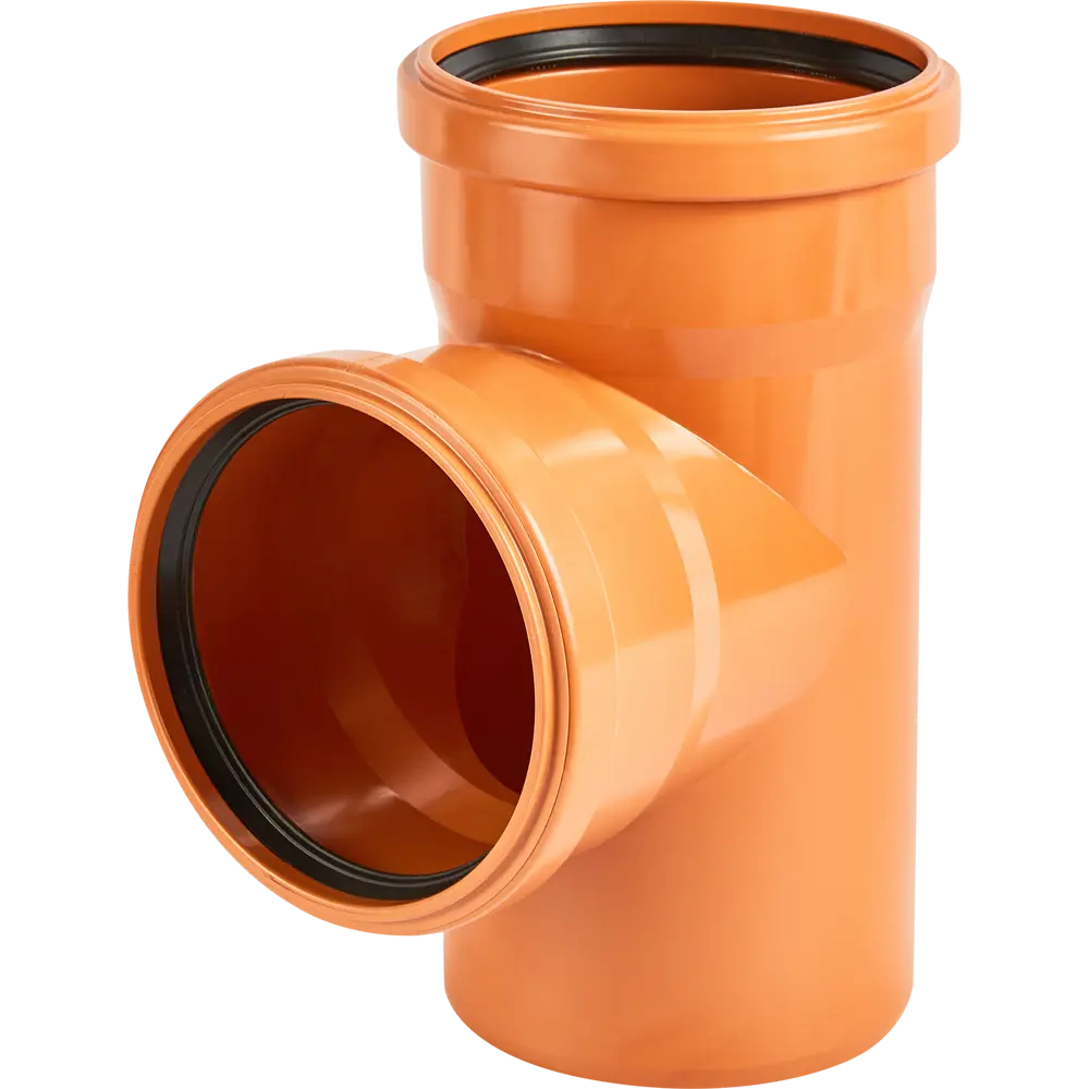 Тройник Хемкор d110 мм 87° пластиковый для наружной канализации STLM-2043501