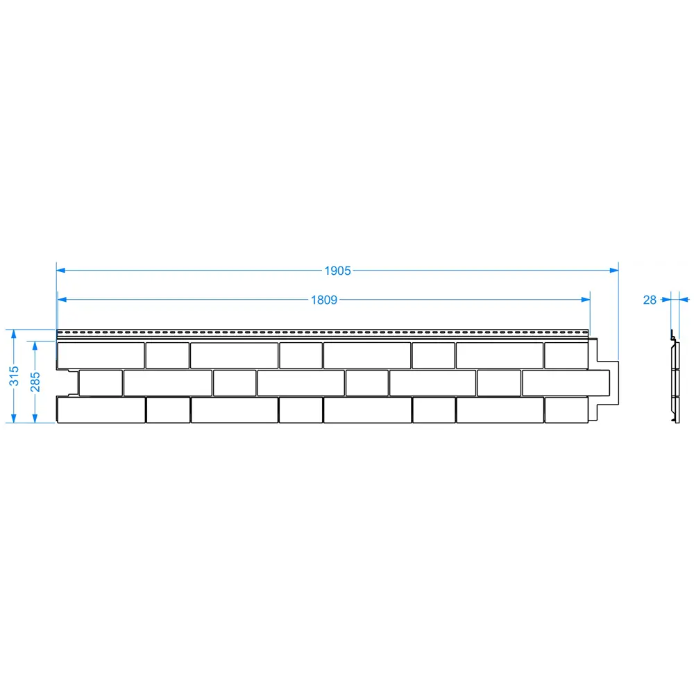 88292072 Сайдинг виниловый Döcke Bergart Камень 1.8 м Кокос 0.52 м² STLM-0077324 - Вид №3