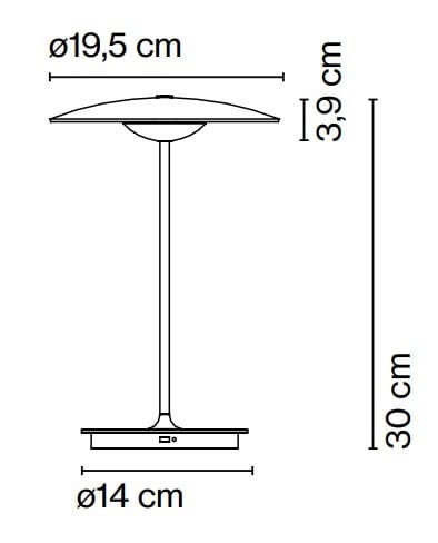 Светодиодная настольная лампа с батарейным питанием из алюминия и дерева Marset ARCH-00020292 - Вид №2