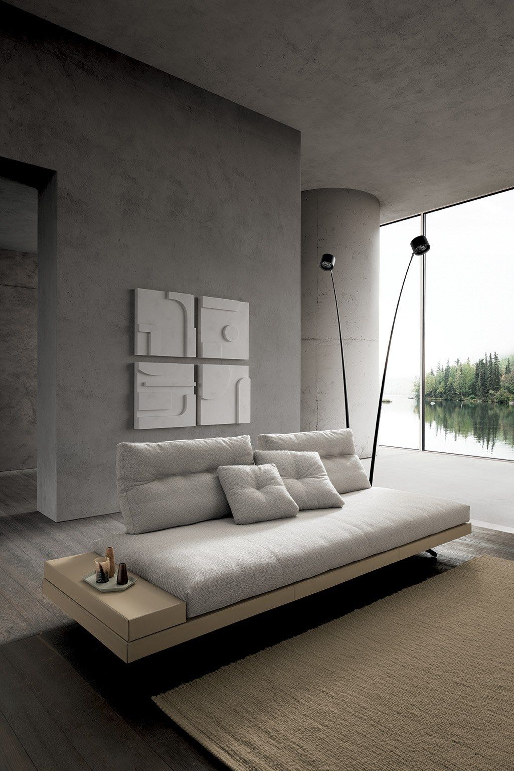 Секционный угловой диван из ткани VALENTINI камень ARCH-00081057 - Вид №13