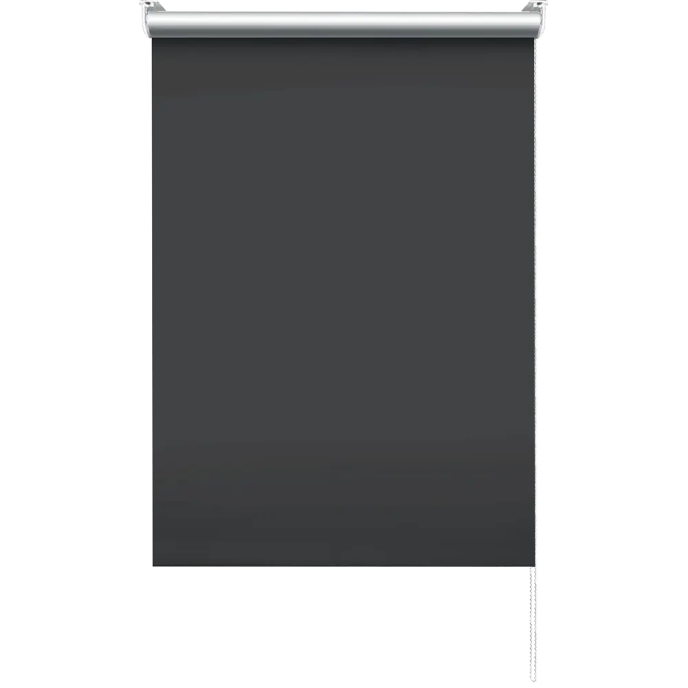 Штора рулонная блэкаут Эскар 70x160 см черная Black 1 BLACKOUT STLM-2047617