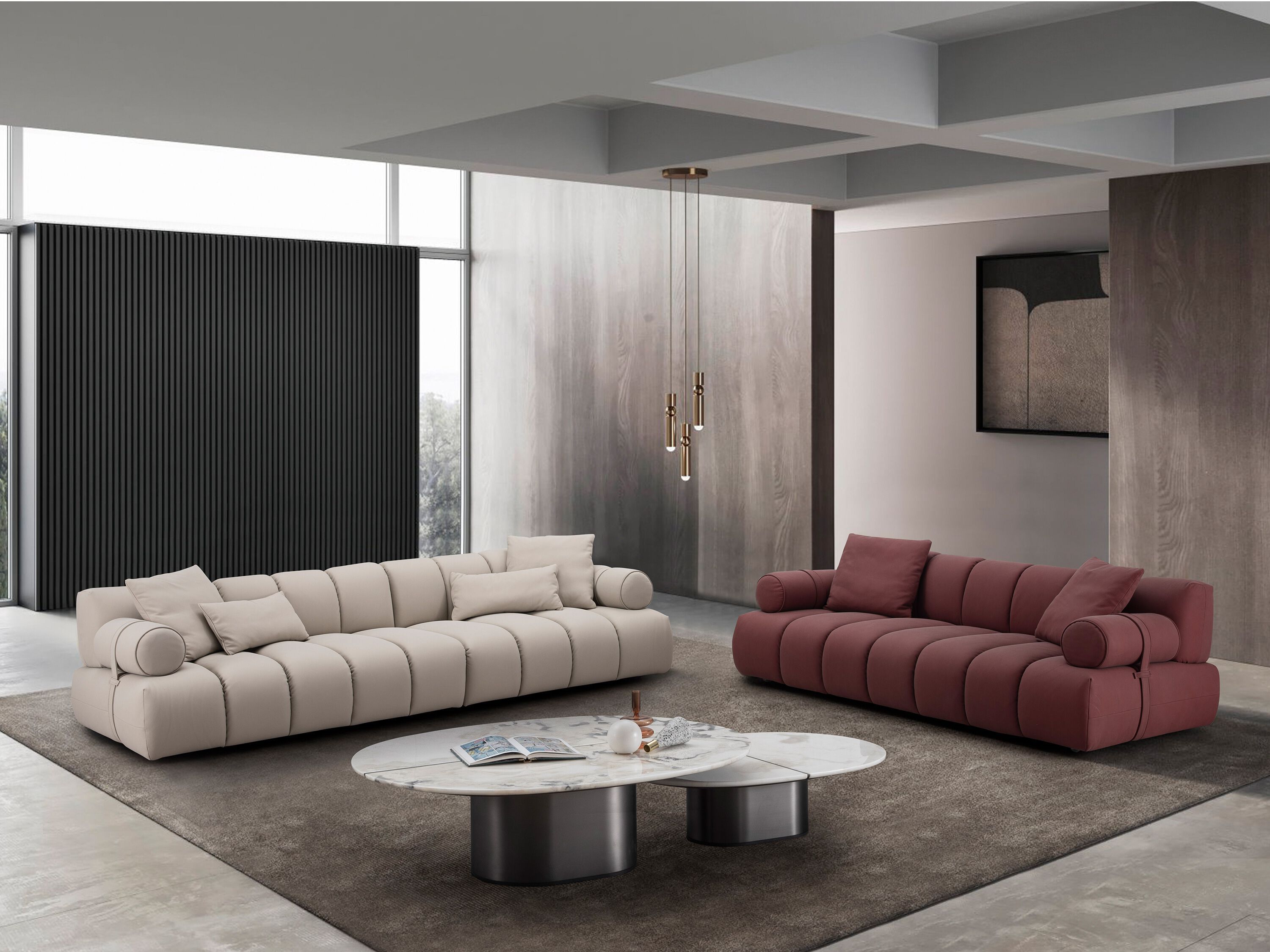 3-местный кожаный диван CAMPO DE' FIORI MILOS ARCH-00128817 - Вид №8