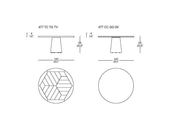 Круглый садовый стол CASSINA Dine Out ARCH-00058088 - Вид №5